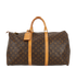 Keepall 50, &pound;580, Handbags, Brown, Canvas, Front view